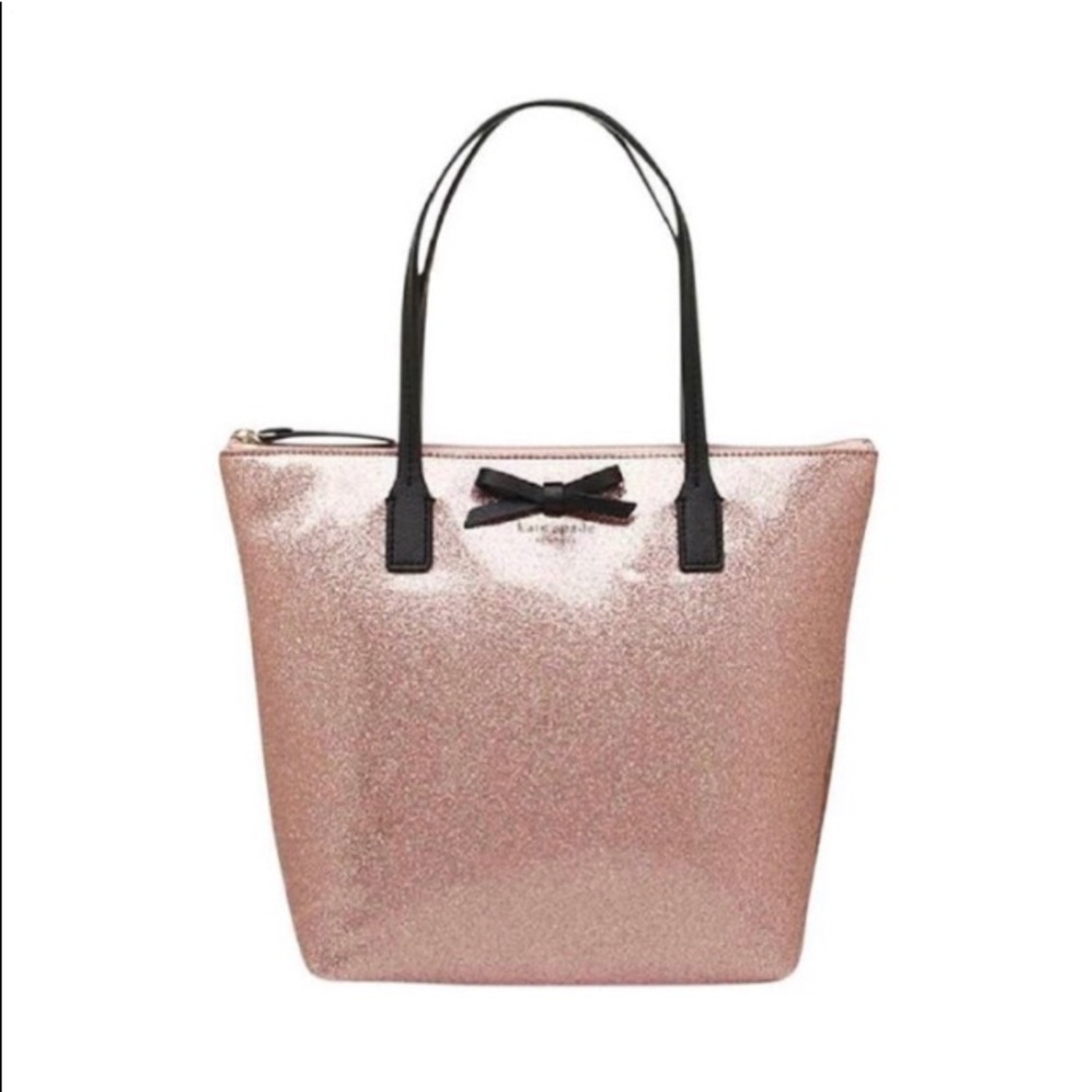 Kate Spade Mavis Street Jeralyn Pink Glitter Tote